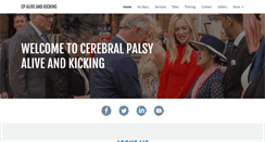 Desktop Screenshot of cerebralpalsyaliveandkicking.com